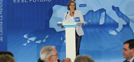 Cospedal: 'Hay que decir adiós al pasado, por eso hay que decir adiós al PSOE'