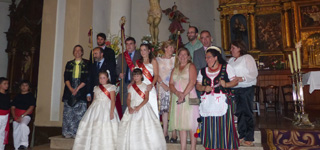 Ana Guarinos participa en Molina en la procesión en honor al patrón, el Santísimo Cristo de las Victorias