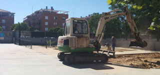 Obras en un centro. (Foto: Ayuntamiento de Azuqueca de Henares.)