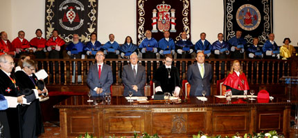 Marín ha participado en la apertura del curso de la UAH. (Foto: Gobierno regional)