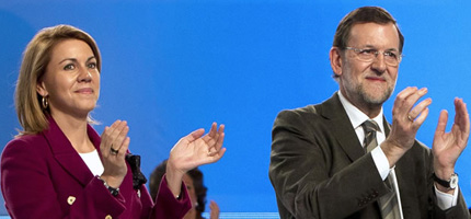 María Dolores Cospedal y Mariano Rajoy. (Foto: cadenaser.com)