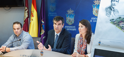 Jaime Carnicero, Antonio Román y Ana Manzano en la presentación del proyecto. (Foto: J. Ropero)