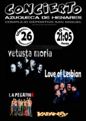 Este viernes, festival indie en Azuqueca con la actuación de Vetusta Morla, Love of Lesbian, La Pegatina y Kapanga