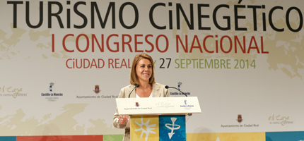 Cospedal: Es obligación de todos 'convencer al mundo de que nuestra región es un paraíso cinegético'