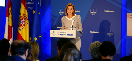 María Dolores Cospedal presenta los Presupuestos para Castilla-La Mancha. (Foto: Gobierno regional)