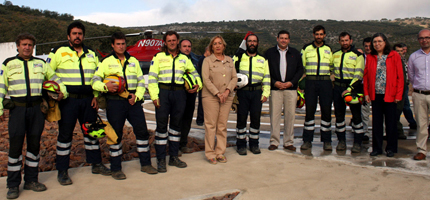 Soriano agradece el 'excelente trabajo' del dispositivo de extinción de incendios de Castilla-La Mancha