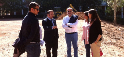 Jaime Carnicero y Ana Manzano se interesan por el estado de ejecución del Jardín de las Torres
