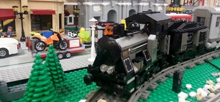 Lego homenajea al Museo del Ferrocarril