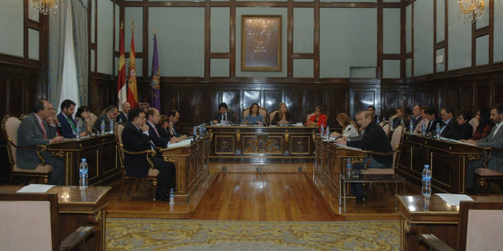 Pleno en la Diputación provincial de Guadalajara. (Foto: Diputación provincial)