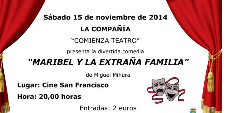 Cifuentes acoge la representación de la obra Maribel y la extraña familia