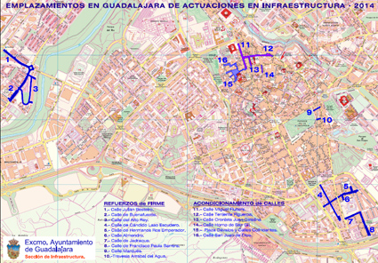 La Operación Asfalto de 2014 se proyecta sobre un total de 10 calles de Guadalajara