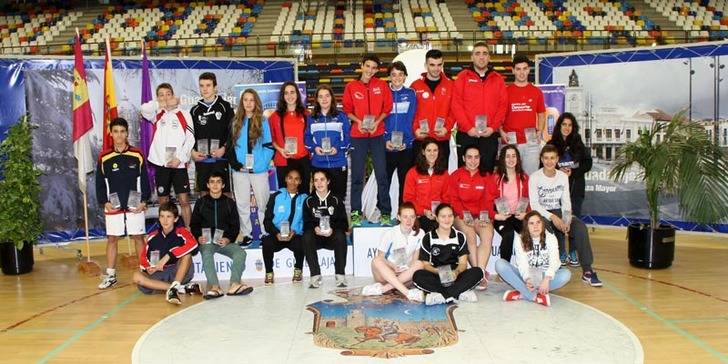 Ganadores del Máster de Bádminton Nacional Sub 15 y sub 19 'Ciudad de Guadalajara'. (Foto: Ayuntamiento de Guadalajara.)