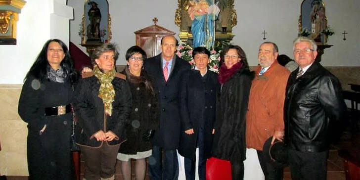 El subdelegado del Gobierno en Guadalajara asiste a las celebraciones de la Virgen de la Candelaria en Pioz