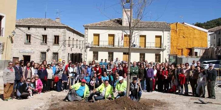 La Olma Nueva ya preside la Plaza Mayor de Pareja