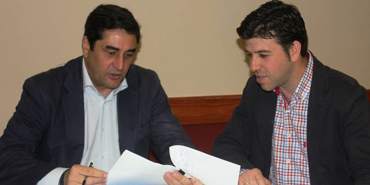 José Ignacio Echaniz y Javier Lopez Caballero candidato del PP a la Alcaldía de Torrejón del Rey