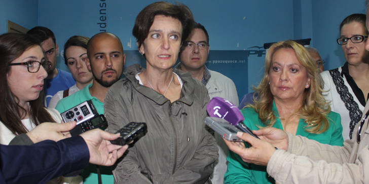 Ana González: “Mientras Cospedal anuncia una nueva bajada de impuestos el PSOE trae a Bono y Madina para apoyar a candidatos imputados”