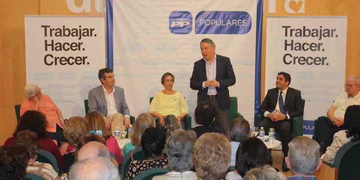 Tomás Burgos asegura en Guadalajara que para el PP uno de los objetivos prioritarios es 'la sostenibilidad del sistema de pensiones”