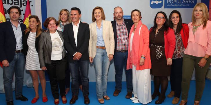 Cospedal: “Es el momento en el que el voto tiene que valer para no parar el crecimiento y la creación de empleo, que ya están llegando”