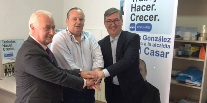 Marín se reúne con José Luis González, candidato del PP a la Alcaldía de El Casar