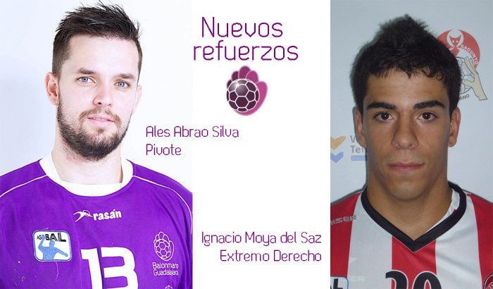 Nuevos refuerzos para la plantilla del BM Guadalajara: Ales Silva y Nacho Moya