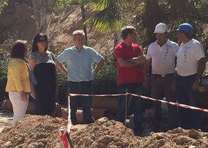 La concejal de Empleo visita las obras de mejora del parque de la calle Córdoba