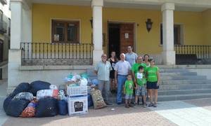 Jadraque entrega más de 200 kilos de tapones a la familia de Nacho para investigar el síndrome de duplicación MECP2