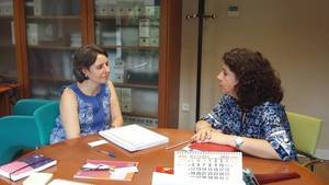 La directora del Instituto de la Mujer y la secretaria regional de Igualdad de CCOO abordan proyectos de colaboración