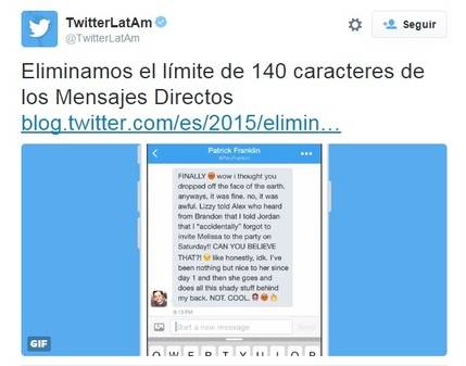 Los Mensajes Directos se convierten en Chat libre