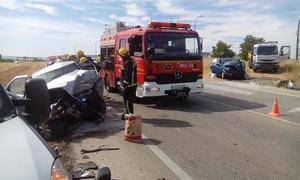 Fallecen dos personas tras la colisión de dos turismos en la CM-101 en Yunquera de Henares