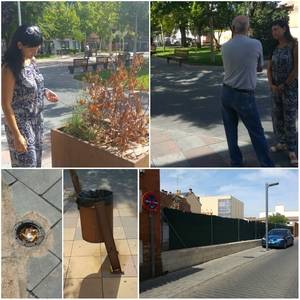 Ciudadanos Azuqueca solicita al equipo de Gobierno un mayor mantenimiento de la plaza General Vives