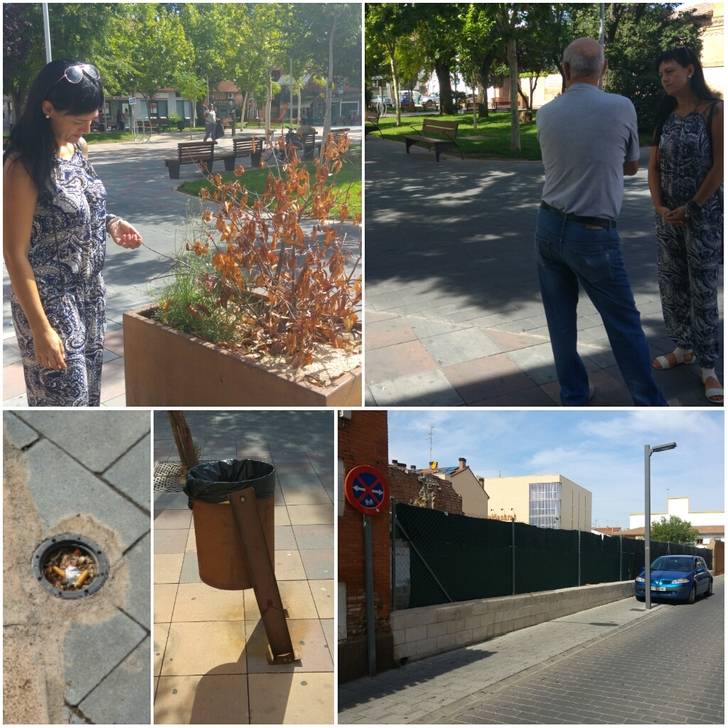 Ciudadanos Azuqueca solicita al equipo de Gobierno un mayor mantenimiento de la plaza General Vives