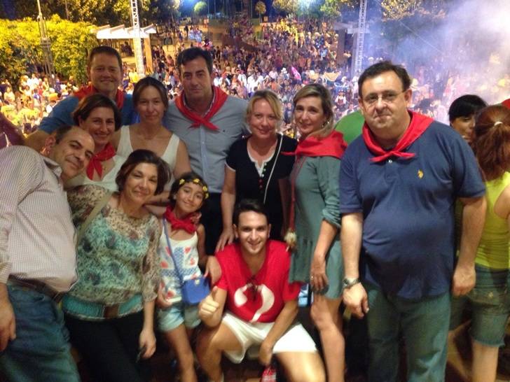Los concejales del PP de Cabanillas participan en el inicio de las fiestas