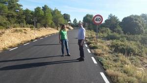 La Diputación finaliza las obras de mejora de la carretera que da acceso a Oter y Carrascosa de Tajo