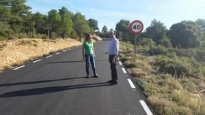 La Diputación finaliza las obras de mejora de la carretera que da acceso a Oter y Carrascosa de Tajo