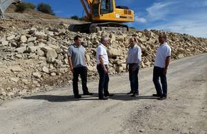 Marchan a buen ritmo las obras de mejora de la carretera de Bujarrabal