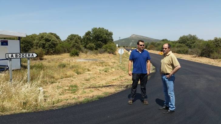 La Diputación finaliza las obras de mejora y ensanche de la carretera de La Bodera