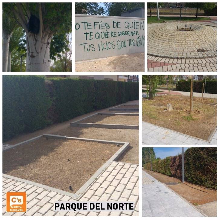 Ciudadanos propone mejoras en el Parque del Norte de Azuqueca de Henares