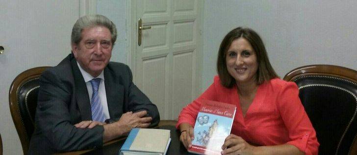 La diputada de Ciudadanos recibe al alcalde de Sacecorbo