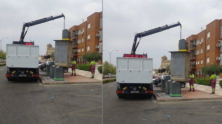 Comienzan los trabajos previos para la adecuación y reparación de los contenedores soterrados en Guadalajara