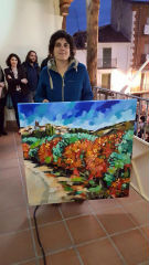 La pintora Marián Calvo vence en el XXVI Certamen de Pintura Rápida de Horche