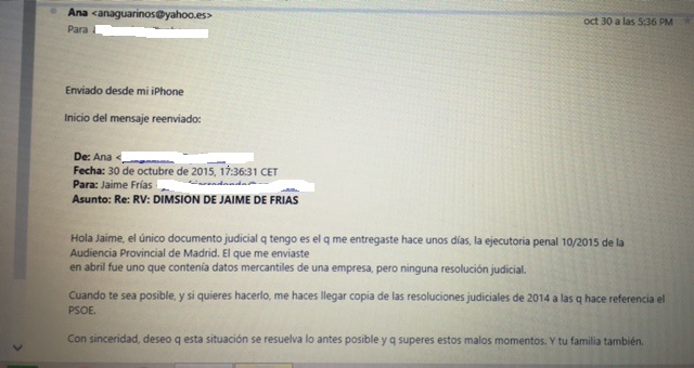 Comunicado del PP en relación con la renuncia del ex alcalde de Cogolludo
