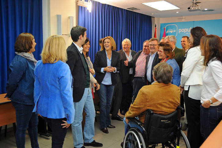 Cospedal : Yo estoy en Castilla-La Mancha y pienso seguir en Castilla-La Mancha aunque le pese a algunos