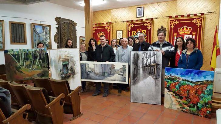 La pintora Marián Calvo vence en el XXVI Certamen de Pintura Rápida de Horche