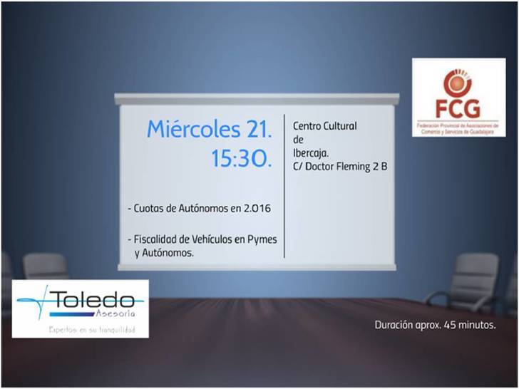 FCG organiza una jornada informativa a cargo de Asesoría Toledo