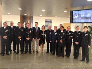 Condecorados en Toledo catorce policías locales de Guadalajara