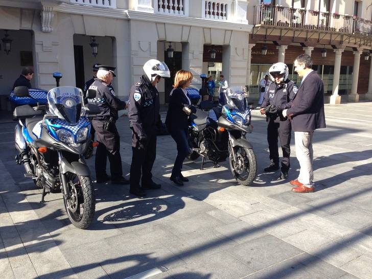 La Policía Local cuenta desde este viernes con cuatro nuevas motos 