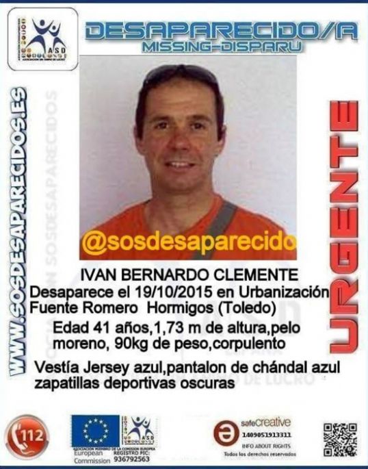 La Guardia Civil busca a un hombre de 41 años desaparecido hace una semana en Toledo
