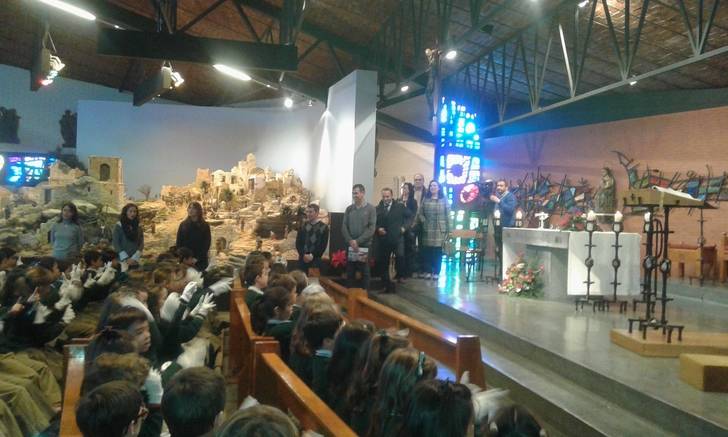 Román felicita la Navidad a profesores y alumnos del Colegio Diocesano