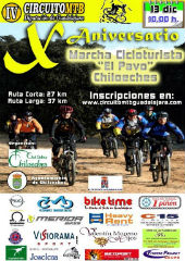 El domingo 13 de diciembre se celebra la X Marcha MTV el Pavo de Chiloeches, última prueba del Circuito Diputación de Guadalajara 