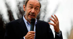 Rubalcaba dice en Cabanillas que Rajoy dice 